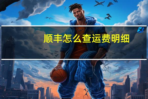 顺丰怎么查运费明细