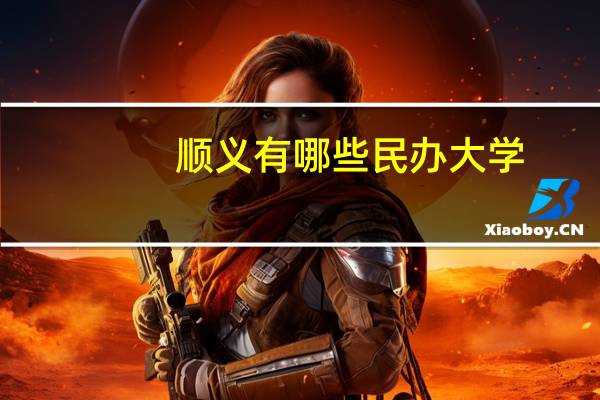 顺义有哪些民办大学