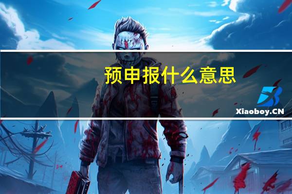 预申报什么意思