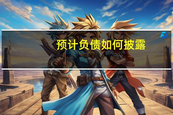 预计负债如何披露