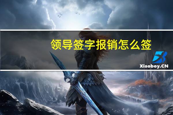 领导签字报销怎么签