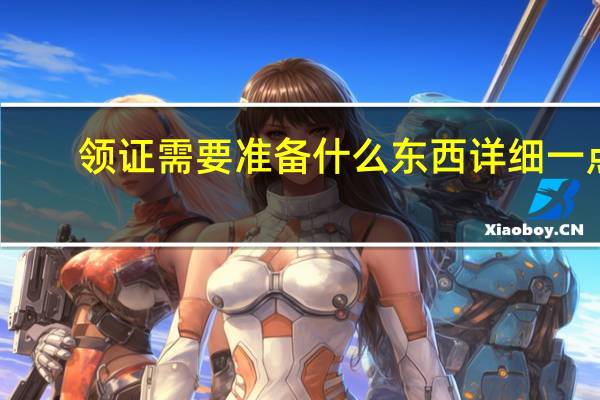 领证需要准备什么东西详细一点