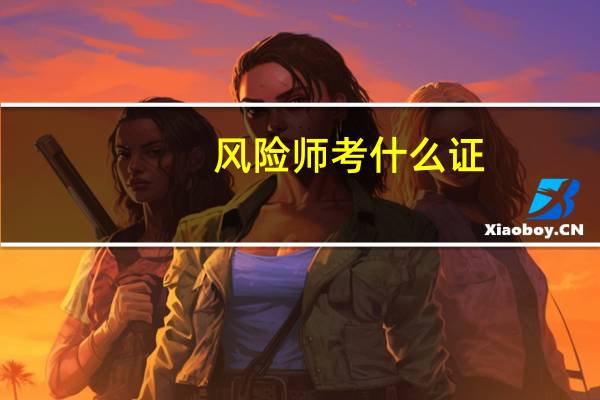 风险师考什么证
