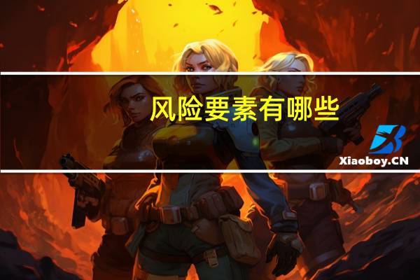 风险要素有哪些