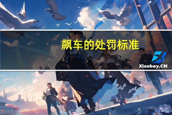 飙车的处罚标准