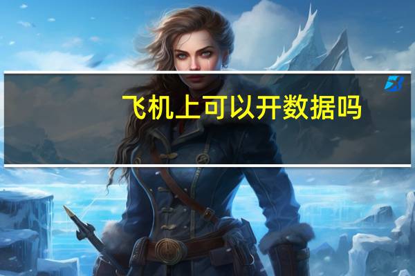 飞机上可以开数据吗