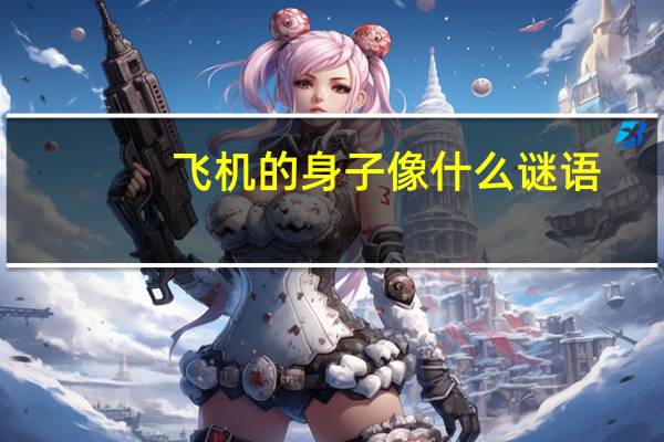 飞机的身子像什么谜语