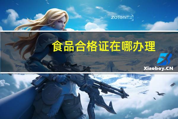 食品合格证在哪办理