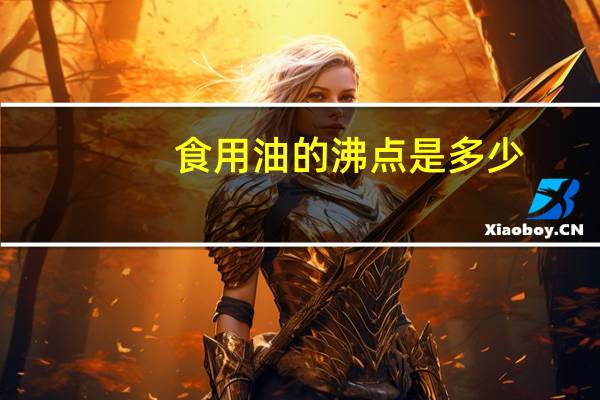 食用油的沸点是多少