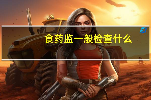 食药监一般检查什么