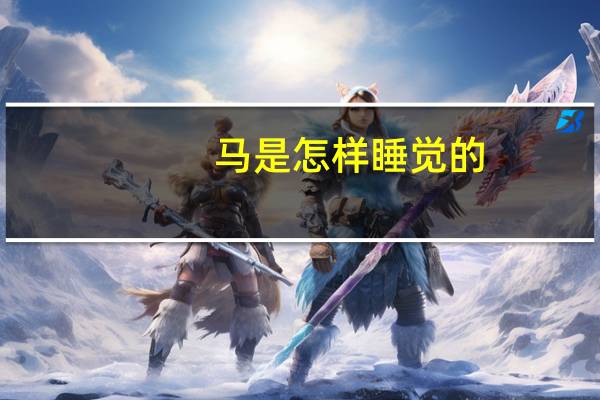马是怎样睡觉的?