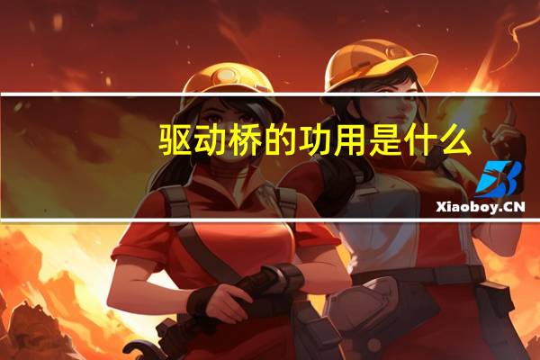 驱动桥的功用是什么