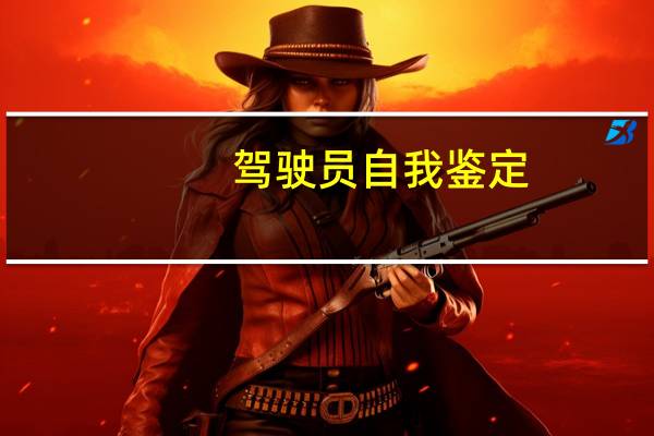 驾驶员自我鉴定