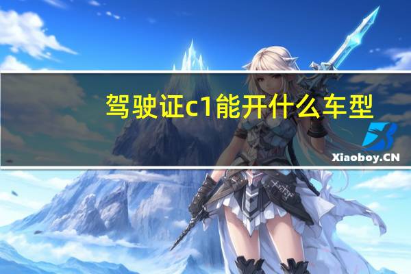 驾驶证c1能开什么车型