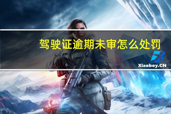 驾驶证逾期未审怎么处罚