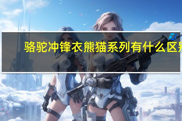 骆驼冲锋衣熊猫系列有什么区别