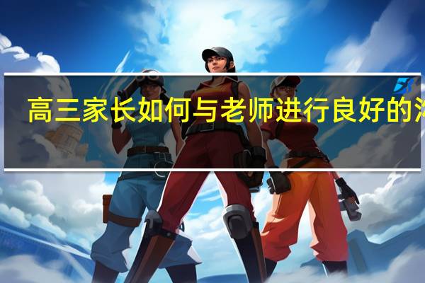 高三家长如何与老师进行良好的沟通