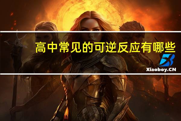 高中常见的可逆反应有哪些