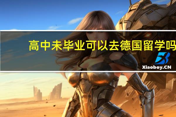 高中未毕业可以去德国留学吗
