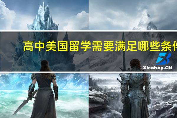 高中美国留学需要满足哪些条件