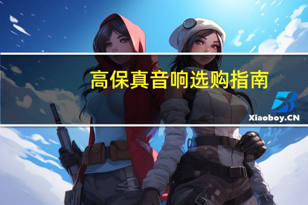 高保真音响选购指南