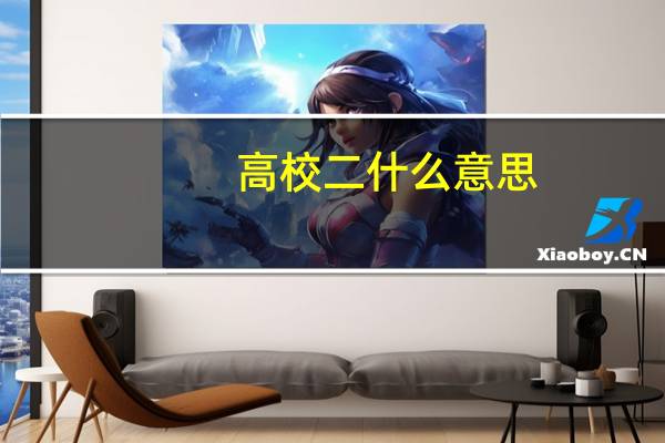 高校二什么意思