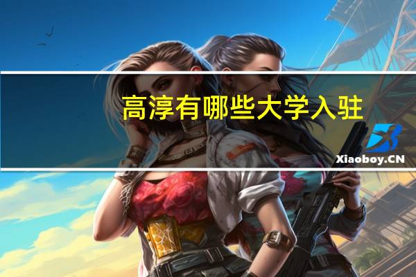 高淳有哪些大学入驻