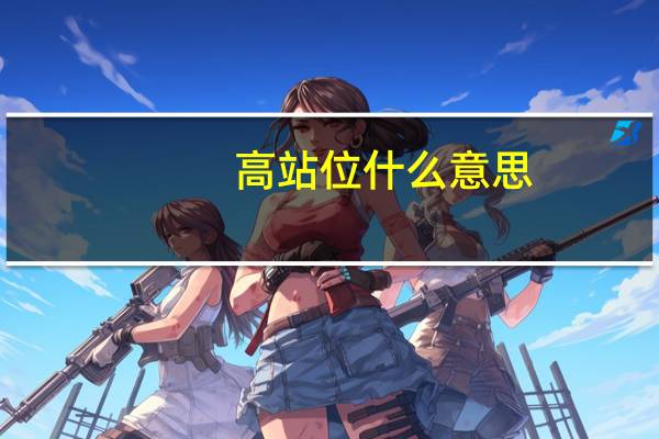 高站位什么意思