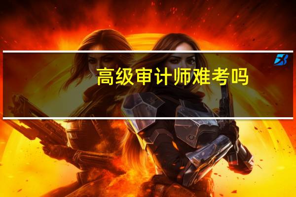 高级审计师难考吗