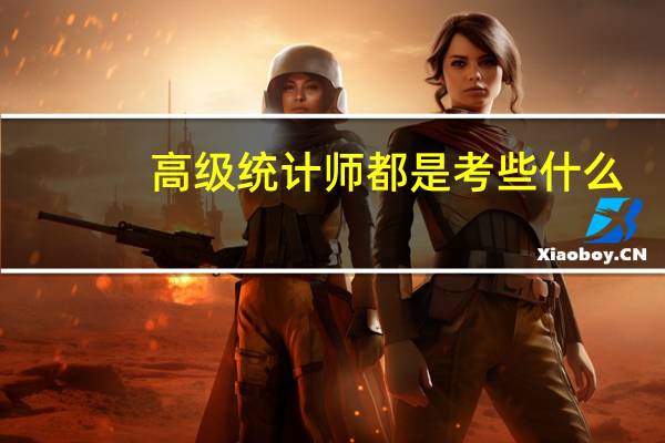 高级统计师都是考些什么