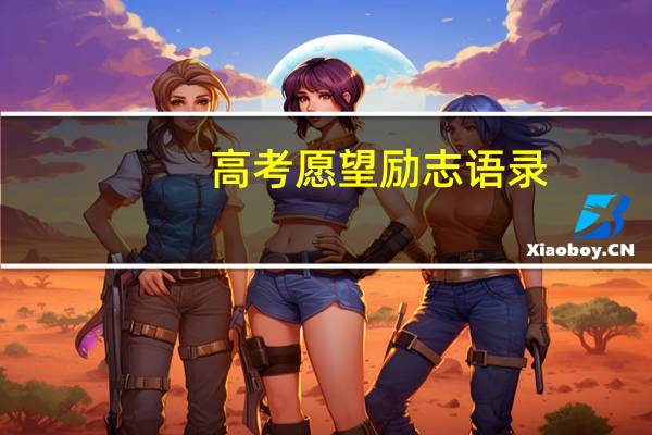 高考愿望励志语录