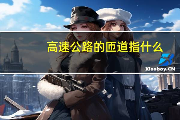 高速公路的匝道指什么