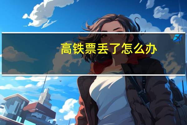 高铁票丢了怎么办