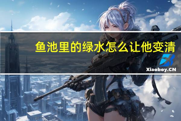 鱼池里的绿水怎么让他变清