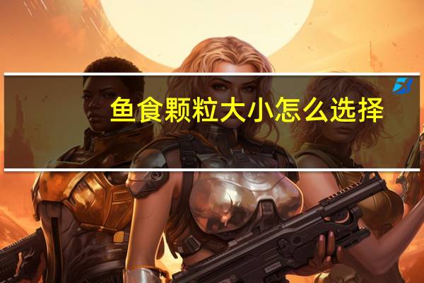 鱼食颗粒大小怎么选择
