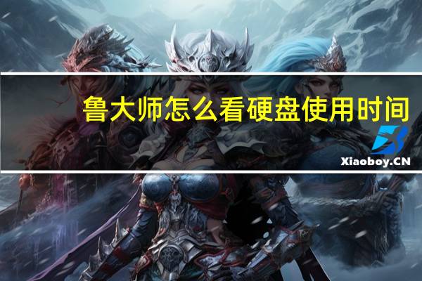 鲁大师怎么看硬盘使用时间