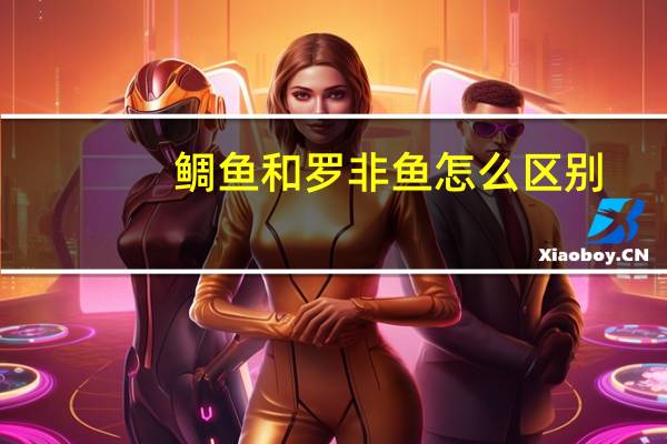 鲷鱼和罗非鱼怎么区别