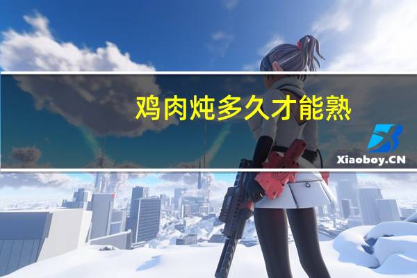 鸡肉炖多久才能熟