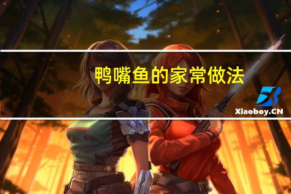 鸭嘴鱼的家常做法