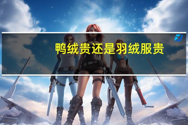 鸭绒贵还是羽绒服贵