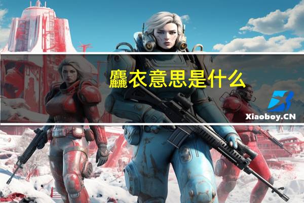 麤衣意思是什么