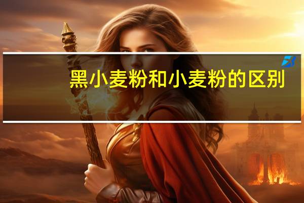 黑小麦粉和小麦粉的区别