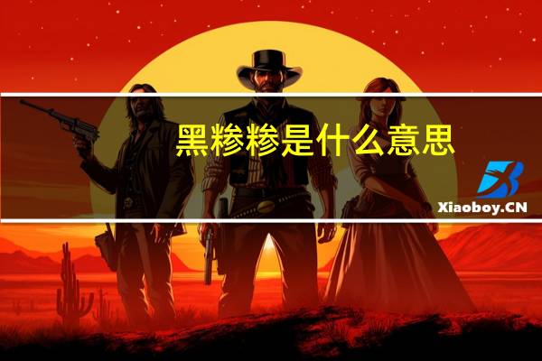 黑糁糁是什么意思