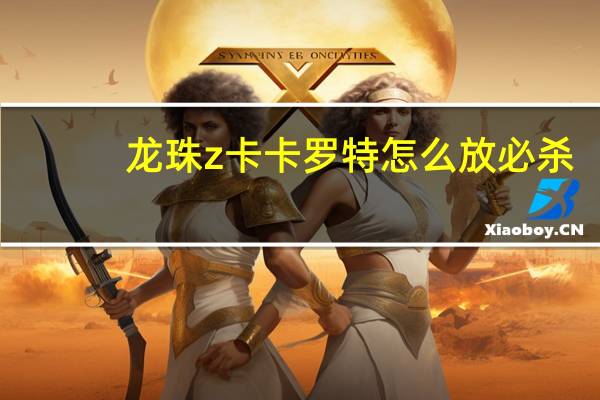 龙珠z卡卡罗特怎么放必杀