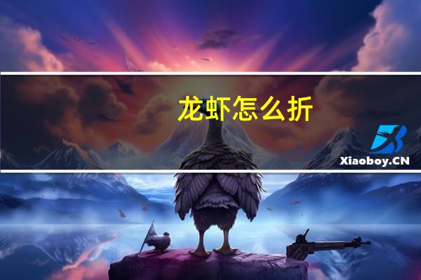 龙虾怎么折