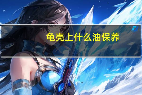 龟壳上什么油保养